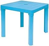 Baby Lulu Children's Light Poly Play Table - 18.1" x 18.1" Easy to Store - Made in Italy - Blue