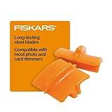 Fiskars Paper Cutter Replacement Blades - 2-Pack - Style G for 9" and 12" Paper Trimmer - Orange