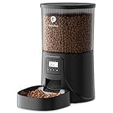 PETULTRA Automatic Cat Feeders, Timed Dog Feeder 4L Programmable Control 1-6 Meals Pet Dry Food Dispenser with Desiccant Bag for Cats and Small Medium Dogs, Dual Power Supply