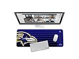 SOAR NFL Unisex Multifunctional Desk Mat for Desktop, (31.5"x12") - Ultra Soft Fabric with Non-Slip Rubber Backer - Water Resistant & Durable Nylon Stitching - Officially Licensed NFL, Desk Pad