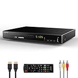 HD Blu-Ray Disc Player for TV with HDMI and AV Cables, 1080P, Built-in PAL NTSC, Coaxial Output, USB Input