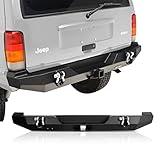 EAG Steel Rear Bumper with Hitch Receiver Fit for 1984-2001 Cherokee XJ