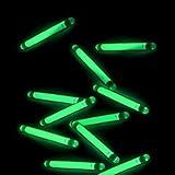 GiftExpress 100 Pcs Small Green Glow Sticks/Mini Glow Sticks/Fishing Floats Perfect for Stuffing Easter Egg/Zombie Party/Easter Egg Hunt/Halloween Decoration