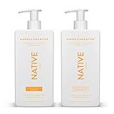 Native Shampoo and Conditioner Contain Naturally Derived Ingredients| All Hair Type Color & Treated, Fine to Dry Damaged, Sulfate & Dye Free - Almond & Shea Butter, 16.5 fl oz each (2 pack)