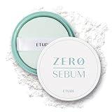 ETUDE Zero Sebum Drying Powder 4g New | Lightweight Oil Control No Sebum Loose Face Powder with 80% Mineral | Long Lasting for Setting or Foundation Makes Skin Downy