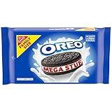 OREO Mega Stuf Chocolate Sandwich Cookies, Family Size, 17.6 oz