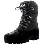 POLAR Mens Snow Hiking Mucker Duck Grafters Waterproof Saftey Thermal Boots - Gray - US8/EU41 - YC0447