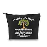 MEIKIUP Funny Genealogist Cosmetic Bag Family Researcher Gift Genealogist's Prayer for Historian Researcher Genealogy (Genealogist Bag)