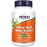 NOW Foods Supplements, Horny Goat Weed Extract 750 mg Plus 150 mg of Maca Root, Tonifying Herb*, 90 Tablets, for Sexual Health