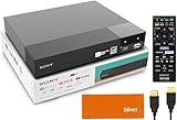 Sony DVD Player Blu Ray Player BDP-BX370 - Streaming Blu ray DVD Player with Remote, Built-in Wi-Fi, Dolby, CD/DVD/Bluray Player Combo for TV. Bundle- Remote, High Speed HDMI Cable, Zdirect Lens Cloth