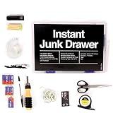 Upper Midland Products Instant Junk Drawer - Funny Housewarming Gifts - 92 Piece Kit - Filled With Home Essentials Must Haves For New Apartments, College Dorm Rooms, and Houses