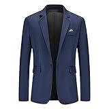 GENERIC Daily Deals, Men's Casual Suit Blazer Business Jackets Slim Fit Lightweight Long Sleeve Sport Coats for Wedding Prom Party Sacos Para Hombre De Vestir, Small