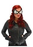 elope Black Cat Eye Costume Goggle Glasses with Silver Lenses for men and women Standard