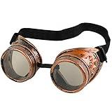 Skeleteen Steampunk Goggles Costume Accessories - Cyber Victorian Welding Glasses - 1 Piece