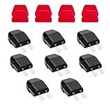 Ohleats 8PCS Deer Whistles for Car, Automotive Save a Deer Whistles to Avoid Collisions, Vehicle Deer Repellent Warning Devices Horn Sensor, Universal Animal Alert Car Accessories (Black, 8 PCS)