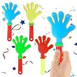 Thinp 4Pcs Hand Clappers,Plastic Clappers Noisemakers 9inch Hand Clappers Colorful Noisemakers Clappers Noise Makers Party Favors Noise Makers for Sporting Events Birthday Celebrations &Team Spirit