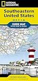 Southeastern USA Map (National Geographic Guide Map)