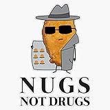 CNW Studio Funny Nugs Not Drugs Chicken Nugget Dealer Vinyl Waterproof Sticker Decal Car Laptop Wall Window Bumper Sticker 5"