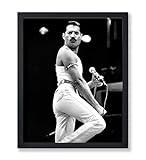 Poster Master Queen Poster - Freddie Mercury Print - Celebrity Art - Photography Art - Music Art - Gift for Men, Women & Fan - Decor for Living Room, Music Room or Studio - 16x20 UNFRAMED Wall Art