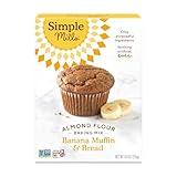 Simple Mills Almond Flour Baking Mix, Banana Muffin & Bread Mix - Gluten Free, Plant Based, Paleo Friendly, 9 Ounce (Pack of 1)