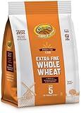 Shibolim 100% Extra Fine, Stone Ground, Whole Wheat Flour 80oz (5lb) | Resealable Bag | Unbleached | Triple Sifted | 100% Whole Grain | Premium Quality | Kosher