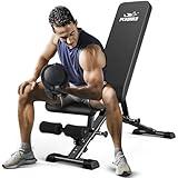 FLYBIRD Weight Bench, Adjustable Strength Training Bench for Full Body Workout with Fast Folding-New Version