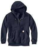 Carhartt Men's Rain Defender Loose Fit Heavyweight Quarter-Zip Sweatshirt, New Navy, X-Large