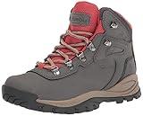 Columbia Women's Newton Ridge Plus Hiking Shoe, Charcoal, Scorched Coral, 9.5