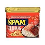 Spam Gochujang Flavored | Pack Of 1 | Korean Fermented Spicy Red Chili Paste | 12 Oz Can | Luncheon Meat | Spam Musubi | Kimbap | Fry, Boil or Grill | Great With Rice And Other Recipes