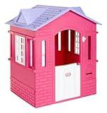 Little Tikes Cape Cottage Pretend Princess Playhousefor Kids, Indoor Outdoor, with Working Doors and Windows, for Toddlers Ages 2+ Years,Pink,Large