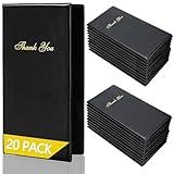 AYSUM 20 Pack Restaurant Check Presenters PVC Leather Check Presenters for Servers 10" x 5.5" Guest Check Card Holder with Gold Thank You Imprint Guest Checkbook for Restaurants Eatery Bar and Cafe