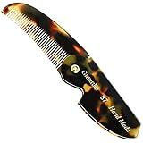 Giorgio G87 4.5 Inch Mustache and Beard Comb for Men - Handmade, Saw-cut, Hand Polished Pocket Styling Comb for Everyday Grooming and Hair Care