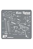 Tipton Maintenance Mat with Smith and Wesson M&P Schematic for Pistol Cleaning and Easy Part Identification