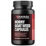 Horny Goat Weed for Men and Women - Extra Strength Performance Support with Maca Root Extract & Tongkat Ali & Muira Puama - Power, Performance and Energy Support - 1 Month Supply Herbal Supplement