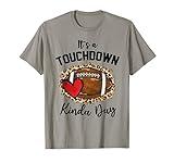 Cute Leopard It's a Touchdown Kinda Day Football Game Day T-Shirt