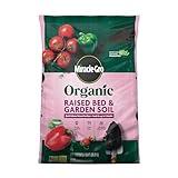 Miracle-Gro Organic Raised Bed & Garden Soil with Quick Release Natural Fertilizer, Peat Free, 1 cu. ft.