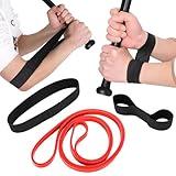 codree 1 Set Baseball Swing Trainer Bands- Elastic Baseball Softball Hitting Resistance Bands- Baseball Batting Training Aids Equipments for Athletes Improve Batting, Arm Strength