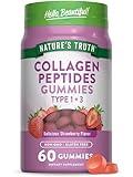 Nature's Truth Collagen Gummies for Women | 60 Count Type 1 and 3 | Strawberry Flavor | Non-GMO, Gluten Free Collagen Peptide Supplement