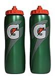 Gatorade 32 Oz Squeeze Water Sports Bottle - Pack of 2 - New Easy Grip Design