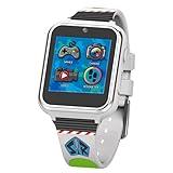 Accutime Kids Disney Toy Story Buzz Lightyear White Educational Learning Touchscreen Smart Watch Toy for Boys, Girls, Toddlers - Selfie Cam, Learning Games, Calculator, Pedometer (Model: TYM4103AZ)