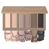 SUSIKEKI 6 Colors Mini Naked Eyeshadow Makeup Palette Neutral Nude Smoky Eye Shadow Taupe & Brown Matte Make Up Pallet with Mirror Highly Pigmented Long Lasting Waterproof Travel Size Gift Kit 01