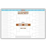 Copy King 2024 Men's Basketball Tournament Dry Erase Bracket Poster 24"x36"