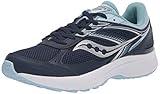 Saucony Women's Core Cohesion 14 Road Running Shoe, Navy/Light Blue, 10