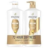 Pantene Shampoo and Conditioner Set with Hair Treatment - Pro-V Nutrients for Dry, Color-Treated Hair, Long-Lasting Nourishment & Hydration, Antioxidant-Rich, 27.7 Oz Each, 2 Pack