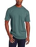 Dickies mens Heavyweight Crew Neck Short Sleeve Tee Henley Shirt, Lincoln Green, X-Large US