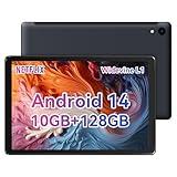 Jeazans Android Tablet, 10.1 inch Tablets with 1280 * 800 IPS HD Touchscreen, Octa-Core Processor, 10GB RAM 128GB ROM, 1TB TF Card Expandable, 5G/2.4G WiFi, BT 5.0,Dual Camera, 2024 US Version