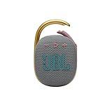 JBL Clip 4 - Portable Mini Bluetooth Speaker, big audio and punchy bass, integrated carabiner, IP67 waterproof and dustproof, 10 hours of playtime, speaker for home, outdoor and travel (Grey)