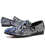 Venshine Mens Dress Loafers Slip On Shoes Glitter Wedding Party Prom Shoes