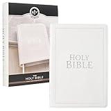 KJV Holy Bible, Thinline Large Print Faux Leather Red Letter Edition Thumb Index & Ribbon Marker, King James Version, White (KJV Thinline LP Editions)