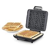 DASH No-Drip Waffle Maker - Four Waffle Molds, Nonstick Waffle Iron with Quick Heat-Up, Nonstick Surface - Perfect Waffle Maker for Kids and Families, Just Add Batter